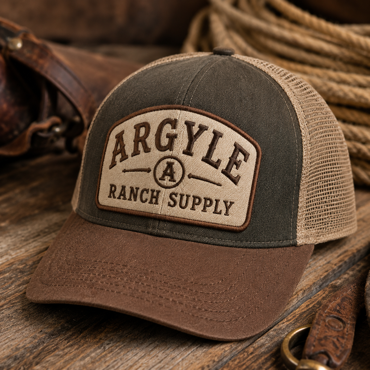 Argyle Ranch Supply Trucker Hat