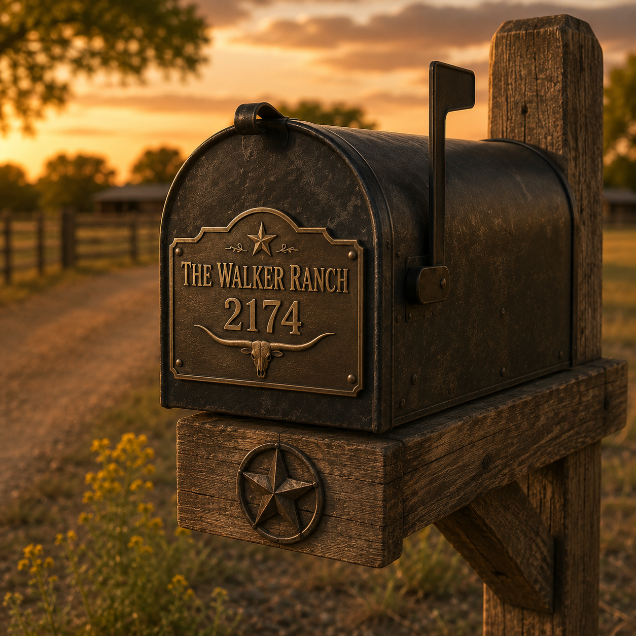 Custom Mailbox Name Plate
