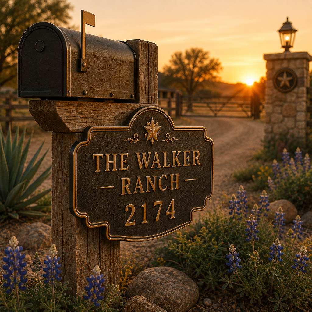 Custom Mailbox Name Plate