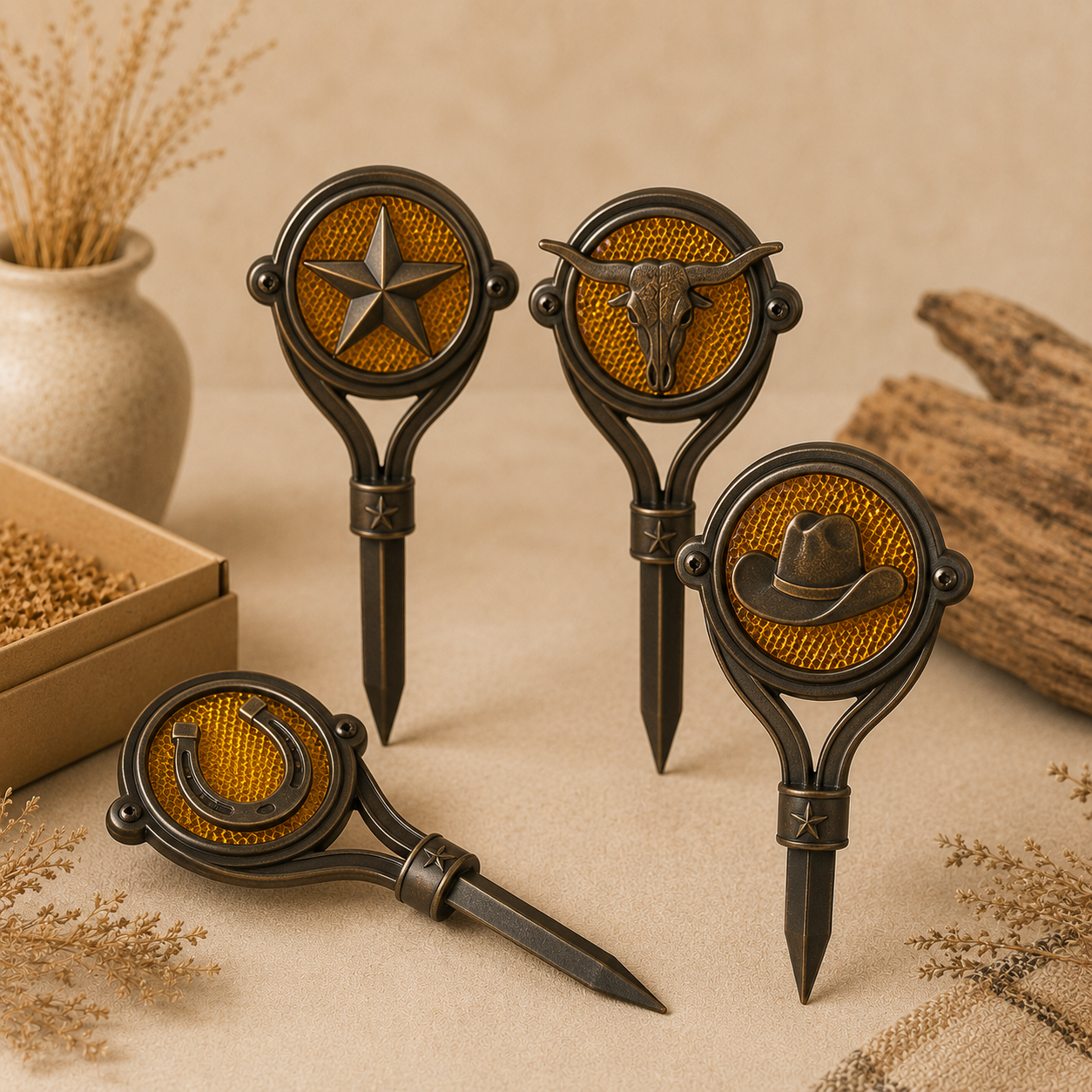 Driveway Reflector Markers - Western Set