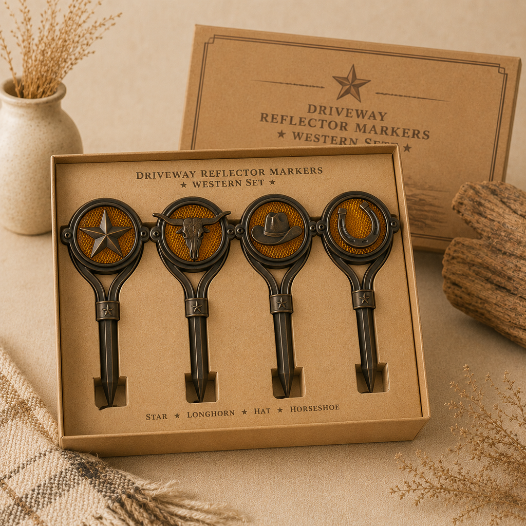 Driveway Reflector Markers - Western Set