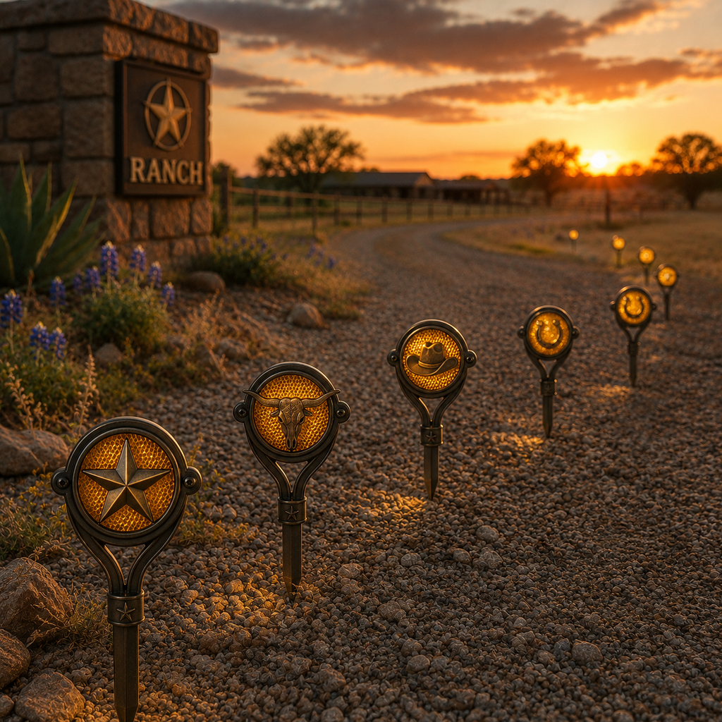 Driveway Reflector Markers - Western Set