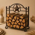Firewood Rack with Western Star