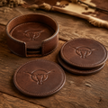 Leather Coaster Set