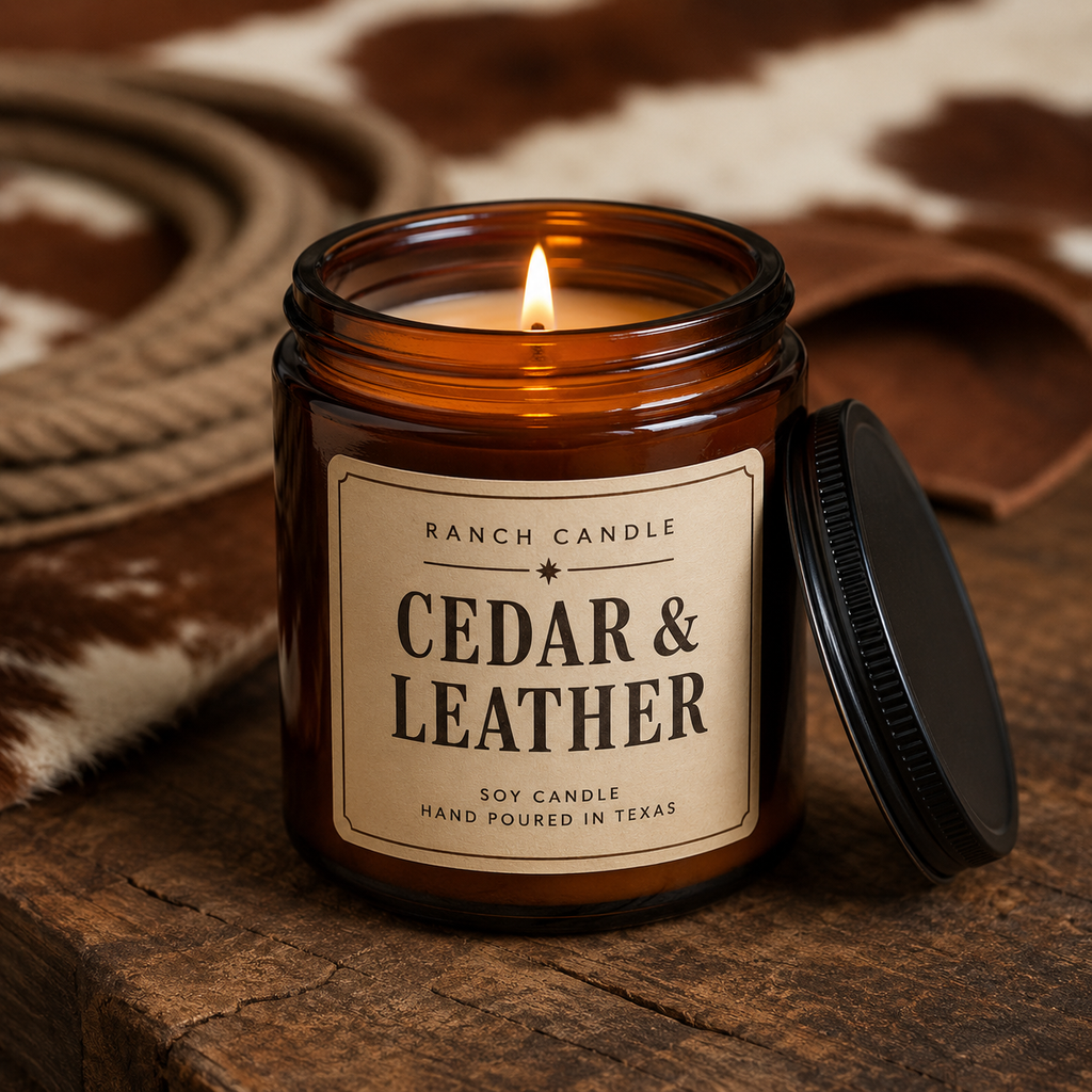 Ranch Candle - Cedar & Leather