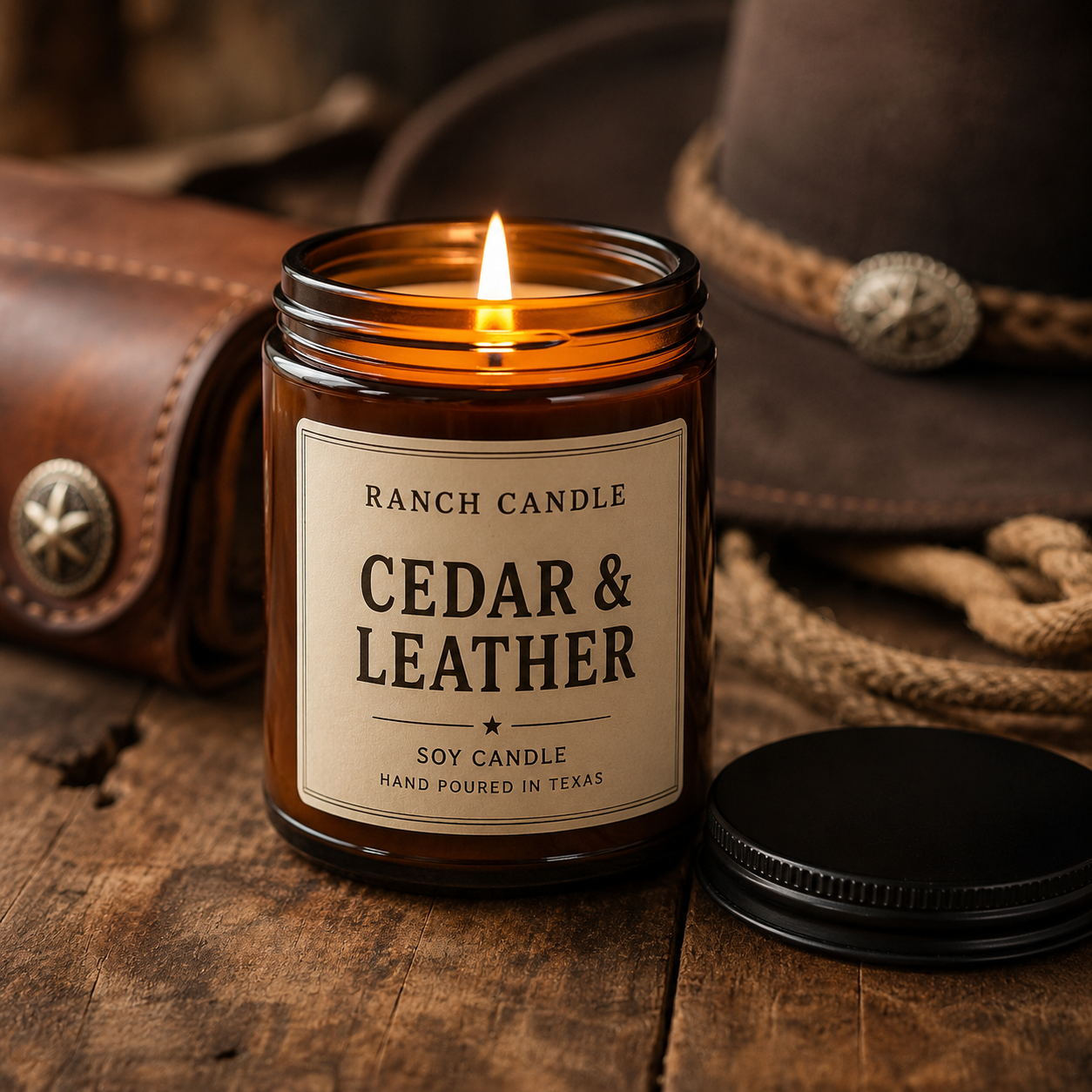 Ranch Candle - Cedar & Leather