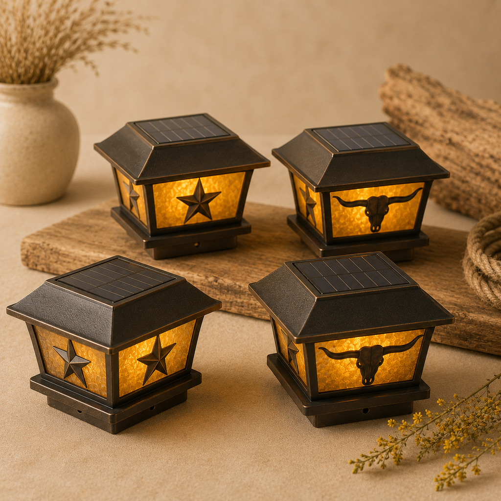 Solar Fence Post Lights