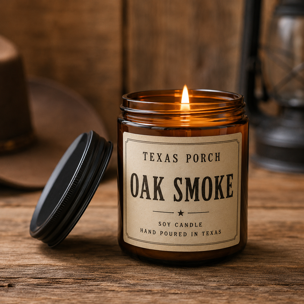 Texas Porch Candle - Oak Smoke