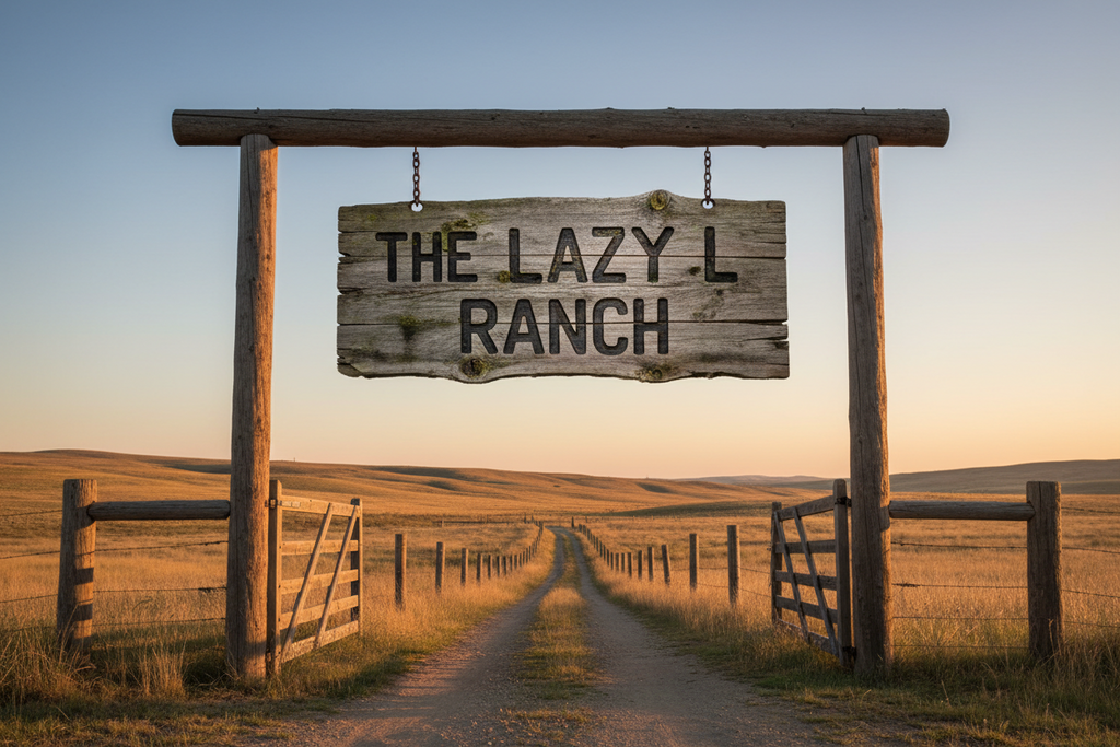 Custom Ranch Gate Sign